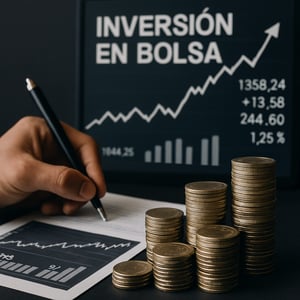 photographic inversion en bolsa de valores con metricas y monedas